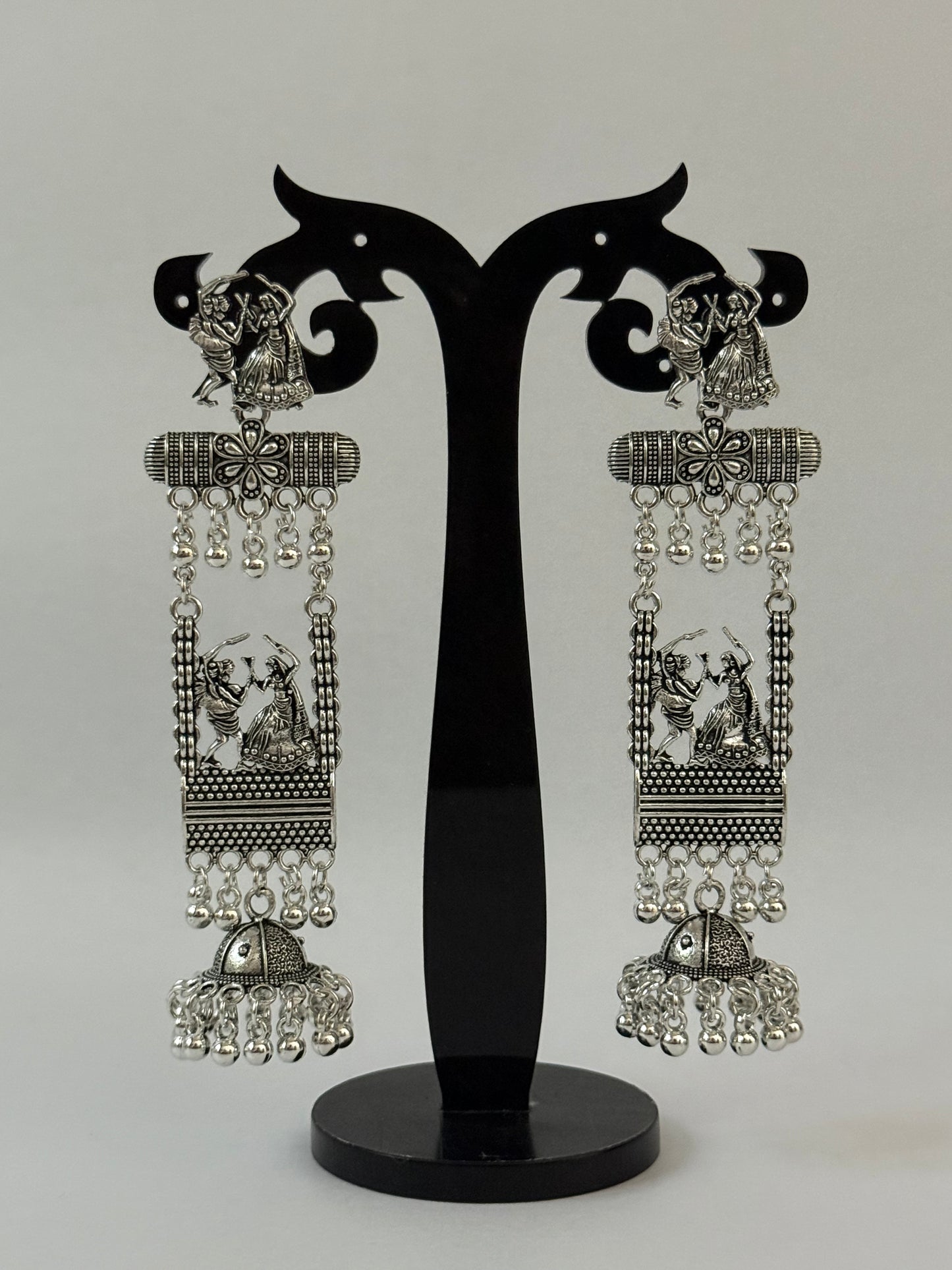 Baliyaa Navratri Special Oxidised Garba Jhumka