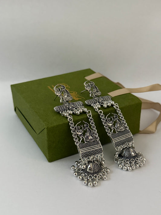 Baliyaa Navratri Special Oxidised Garba Jhumka
