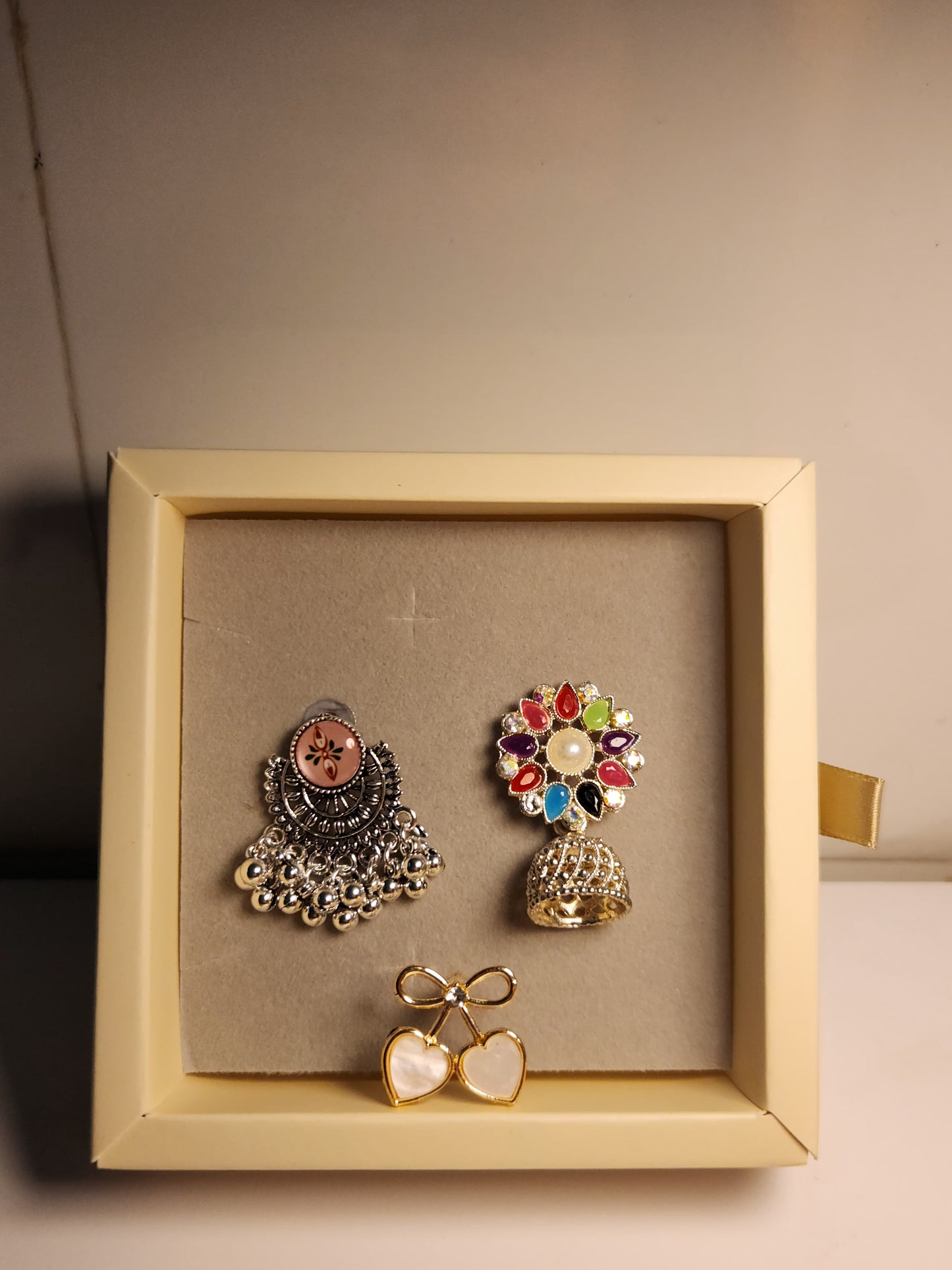 🌸 3-in-1 Earring Combo – Trendy + Traditional + Cute 🌸