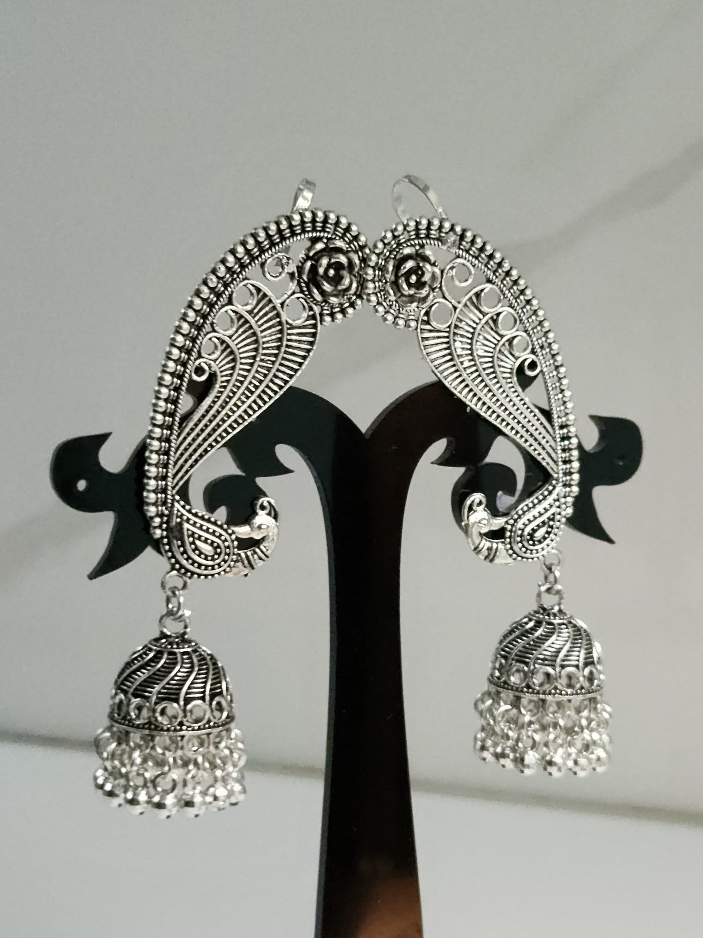 🌸 Royal Peacock Jhumka