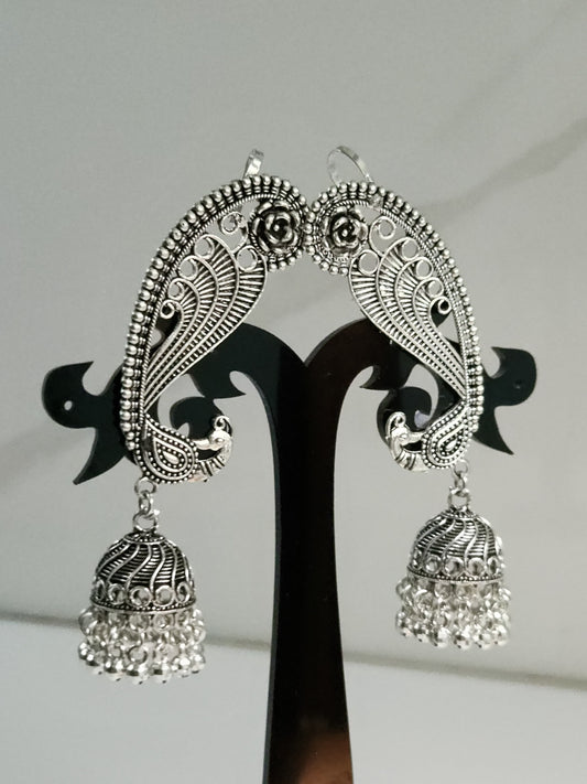 🌸 Royal Peacock Jhumka